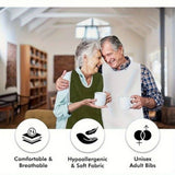 5pcs Adult Bibs, Reusable Clothing Protectors, Suitable for Seniors, Stain Resistant Diet Cloth, V1369-AZ3-W-18810