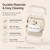 2 Pcs Double-Sided Portable Razor and Comb for Women, 5-in-1 Manual Hair Trimmer Comb for Trimming V1370-AZ4-25412