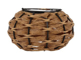 Outdoor Solar Lantern LED Waterproof Hollowed Rattan Ball Solar Hanging Light with Handle for V1294-YM0710-3119230151211