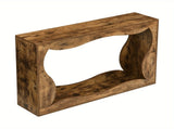 120 cm Console Table, Couch Table with Storage, Long Entryway Sofa Station, Narrow Console Stand V1127-AU-CT01-BRN