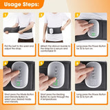 Smart Airbag Heating Massage Waist Belt 4 Airbags Compression / 3 Modes 4 Intensity Levels / V1232-QNAMQ-001