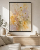 Wildflower Veil Floating Frame Canvas Wall Art - Portrait - 60W x 80H cm - White V767-PP-WV-6080-FW