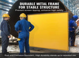 Welding with Frame, 6' x 6' Welding Curtain, Flame-Resistant Vinyl Welding Protection V952-DMSHJPF6X6YCWE2S4V0