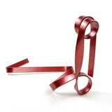 Black Modern Ribbon Wine Bottle Holder - Creative Floating Wine Rack for Home and Bar Dcor V888-ELOSUNG13545