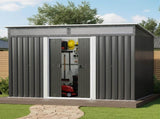 Giantz Garden Shed Outdoor Storage 2.60x1.95M Tool Sheds Workshop House Shelter SHED-FLAT-6X9-ABC