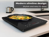 EUROCHEF Induction Benchtop Cooktop, 2000W, 9 Heat Levels, Fast Electric Portable Cooker, Touch V219-COKICTEC25PA