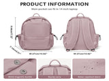 BJLFS Unisex Lightweight Water-Resistant Backpack, Black Purple V1189-LWWAL-20260325-00071