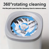 Pet Automatic Paw Cleaner with 360&deg Rotating Silicone Bristles, 2-Speed Settings, Type-C V1385-CWXJQ-ZM-003