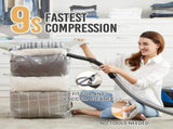 Vacuum Storage Bags with Rolling Slide Clip, Airtight Space-Saving Compression Bags for Comforters, V1189-LC-AMZ-00268