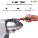 Ices Machine, 220lbs Per Hour Electric Snow Cone Maker with 4 Blades, 300W Electric Ice V952-SBJBXS220300WSNSVV3