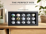 1970-2026 Handmade Mini Football Ornaments, 15 Classic Reproductions, Leather Hand-Stitched, with V1232-ZQMX001