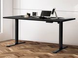 Levede Motorised Standing Desk Height 120cm Black 800x 1.5MM DH4948-120S-BKBK