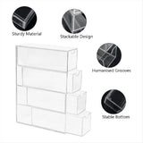 Tape Organizer, 4 Drawers Stackable Plastic Washi Tape Box Organizer Storage, Clear Storage Drawers V1369-AZ3-W-11312