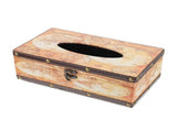 Tissue Box Holder Yellow Wood 1Pcs 10.0X5.7X3.5In V1369-AZ3-W-18209