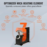 VEVOR Hat Heat Press Auto Cap Heat Press 3 Heating Pads Sublimation Transfer V952-ZDKMJ62439331U4GJV3