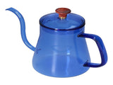 Long Spout Kettle Large Capacity Heat Resistant Easy to Clean Long Mouth Coffee PotBlue V1294-YM0714-3118210257914