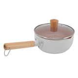 Sauce Pan Stick Proof Aluminum Alloy Multi Functional Milk Pot with Wooden Handle for Induction Gas V1294-YM0512-3118220271611