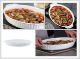 Oval Ceramic Baking Pan, Restaurant-Grade Bakeware Dish for Kitchen Cooking and Baking V1366-AZ2-W-21462