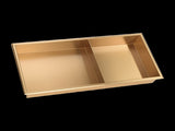 641 x 336 x 101mm Shower Niche Double Shelf Organizer No Tile Needed in Gold V63-905671