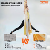 Aerial Yoga Hammock & Swing, 5 m Length, Aerial Yoga Starter Kit with 100gsm Nylon Fabric, Full V952-DCK5X28MJBJCTCNK6V0