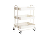 Levede 3 Tiers Kitchen Trolley Cart White HO0576-3-WH_NZ