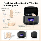Rechargeable Behind-the-Ear Hearing Aids with Charging Case Lightweight & Invisible Sound V1107-CS-HCFS802
