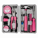 24-Piece Premium Carbon Steel Tool Set High-End Pink Design, Rust-Resistant & Durable, Ergonomic V1232-YJGJB-001