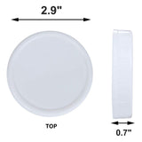 48X Regular Mouth Lids for Jar Lids Plastic Storage Caps for Canning Jars and More, Standard, Dia V1192-AZ-W-23869