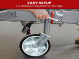 AL-KO 8-inch Swing Up Jockey Wheel with Large Swivel Bracket 628200XP3BX