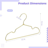 40PCS Gold Aluminum Hangers, 13 in Heavy Duty Small Clothes Hangers for Wardrobe Organization, Non V1369-AZ3-W-08862