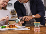Grinder - Salt pepper mill - Adjustable grind size - Wooden lid - Stainless steel - Coarse salt V1259-DP01-BO-134