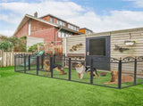 Fin Heavy Duty Dog Play Pen Enclosure Whelping Cage With Fertility Mat Puppy Playpen 60x110cm V767-P-XE843-G1