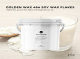 2Kg Golden 464 Soy Wax Flakes Bucket - 100% Pure Natural DIY Candle Melts Chips V238-SUPDZ-29037083983952