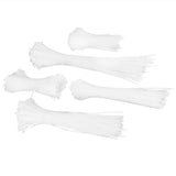 5Packs Cable Ties Zip Wraps Set Disposable Nylon Wire Cord Strap Fastener Fastening OrganizerWhite V1294-YM0718-3117200193811