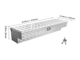 Truck Bed Tool Box, Heavy Duty Aluminum Tool Box with Tread Patterns, Storage Toolbox Chest V952-CZGJX48INCHYG7NXK001V0