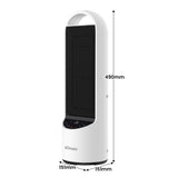 Dimplex 2kW Personal DC Digital Ceramic Heater in Black and White DHCHR20D