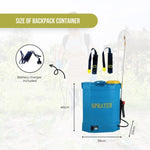 16L Rechargeable Backpack Pressure Sprayer - Portable Electric Garden Weed Pump V238-SUPDZ-41582535430