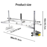 Chainsaw Mill For Saws 14"-36" Bar Furniture Making Wood Cutting Aluminum Steel V201-FDZ8836SI8AU