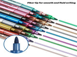 Metallic Paint Markers,Acrylic Paint Pens for Rock Painting,Ceramic,Wood,Canvas,Glass,Card V1192-AZ-W-20888