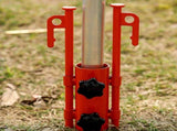 2PCS Adjustable Tent Rod Holders with 4PCS 30cm Ground Stakes, Portable Awning Canopy Pole Supports V1308-DSZKI-2306-3
