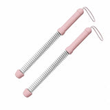 Wireless Body Training Battle Rope, 3.53 Lbs A Pair, 18.11in Pink, Cordless Spring Swing Rope For V1221-XM-LB2724-GM107