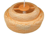 Farmhouse Pendant Light E27 Chinese Wood Woven Lantern Hanging Ceiling Light Fixture for Home Hotel V1294-YM0901-3119240064211