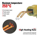 Cordless Plastic Welder Hot Stapler Bumper Repair Welding Machine +400 Staples V201-FDZ0068YL8AU