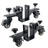Adjustable Door Installation Roller Tool with 360&deg Swivel Brake Casters, U-Shaped Clamp for Heavy V1341-ZY-RPYGW7UM-2PCS
