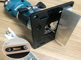 Multifunctional Aluminum Router Base Slotting Jig for Woodworking, Adjustable Trimming Machine Base V1341-ZY-ZR8XQN7F-A