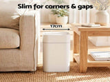Artiss Rubbish Bin 12L 2-Pack Sensor Kitchen Automatic Motion Touchless White WAB-SR-PL-12LX2-WH