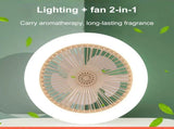 Fan Lamp Dining Room Living Room Bedroom Mute Ceiling Model Ceiling Fan Light Three Wind Speed Home V1294-YM0901-L6805W-2