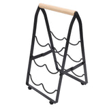 Desktop Wine Rack 3 Tier Tabletop Wine Holder Foldable Wine Bottle Stand Organizer for Bar Home V1294-YM0901-3118250190311