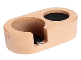 Coffee Filter Tamper Holder 58mm Aperture Coffee Knock Box Wood Texture Wooden Coffee Tamping V1294-YM0523-3113220050611