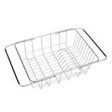 Stainless Steel Over Sink Dish Drying Rack in Plated for Fast Drainage and Space Saving Kitchen V1370-AZ4-20570